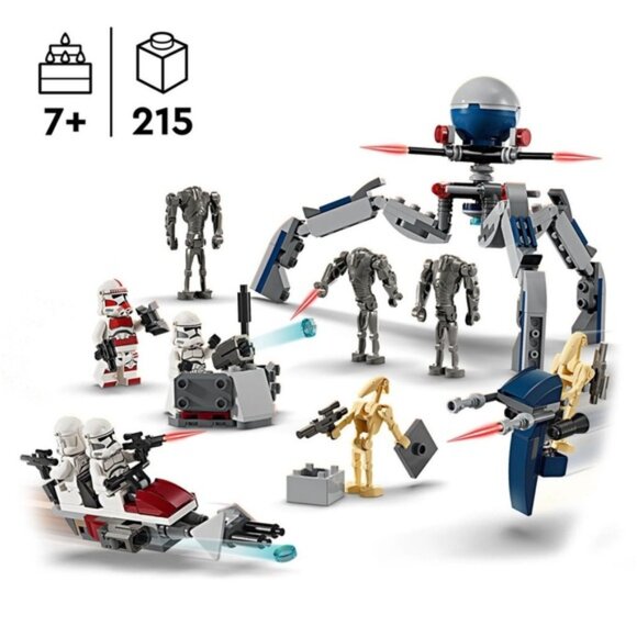 LEGO Star Wars Brand New Sealed 75327 Clone TrooperBattle Droid Pack Kit Box - Picture 4 of 6